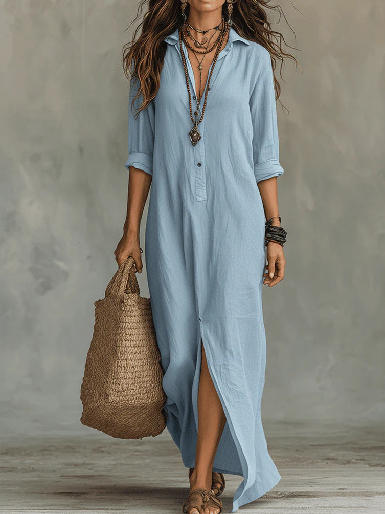 WILLOW | Vestido Maxi Sin Esfuerzo Silueta Favorecedora Uso Diario Versátil