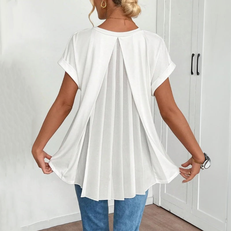 Blusa Elegante de Color Liso