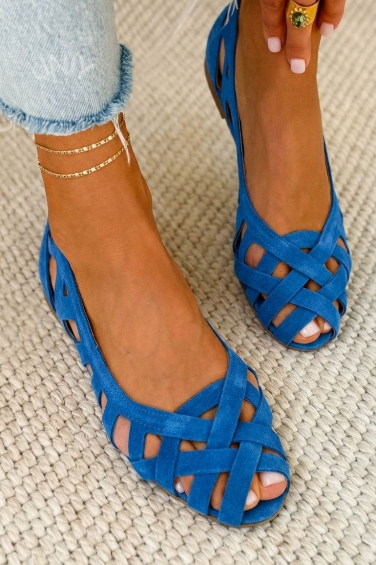 Azzurra | Sandalias Trenzadas Vibrantes