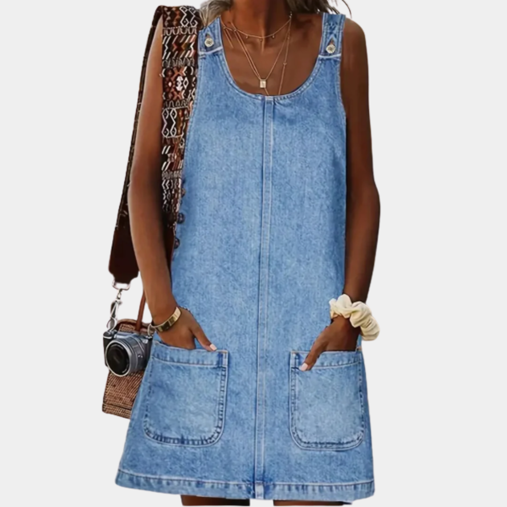 Saylor™ | Vestido informal estilo denim