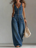 Sophie™ | Mono de denim amplio