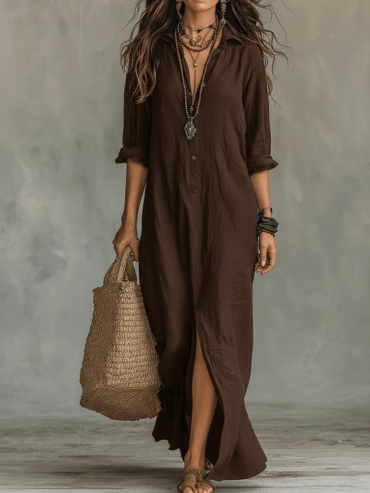 WILLOW | Vestido Maxi Sin Esfuerzo Silueta Favorecedora Uso Diario Versátil