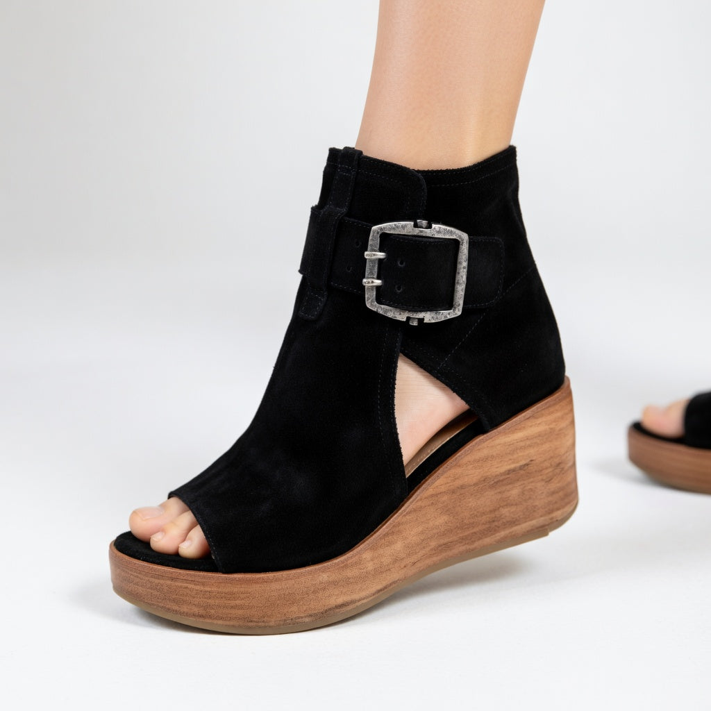 Sibanna | Botines de cuña abiertos estilo moderno