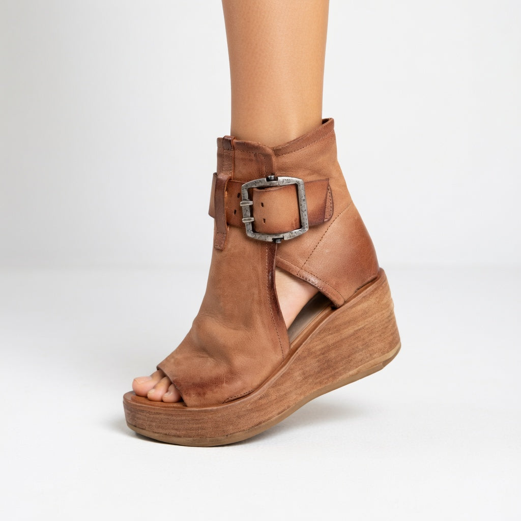 Sibanna | Botines de cuña abiertos estilo moderno