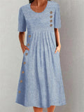 Ashley™ | Vestido midi de rayas