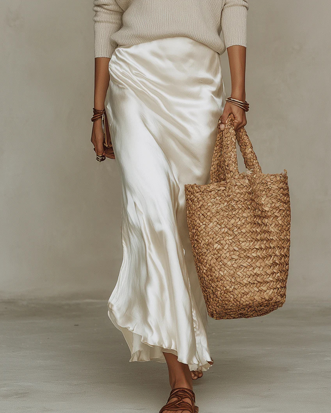 Elena | Vestido Midi Satinado