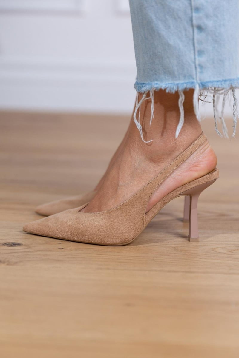 MARLENA™ ZAPATOS DE TACÓN BAJO NUDE