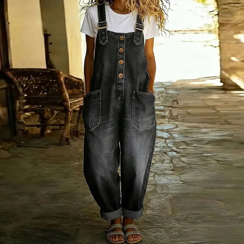 Mae™ | Peto vintage de algodón suave efecto denim