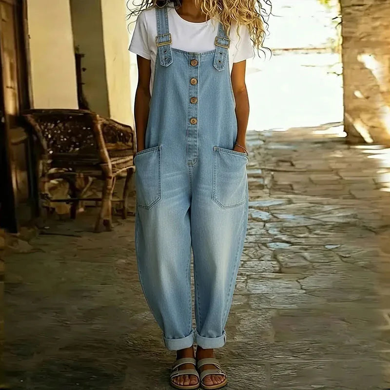 Mae™ | Peto vintage de algodón suave efecto denim