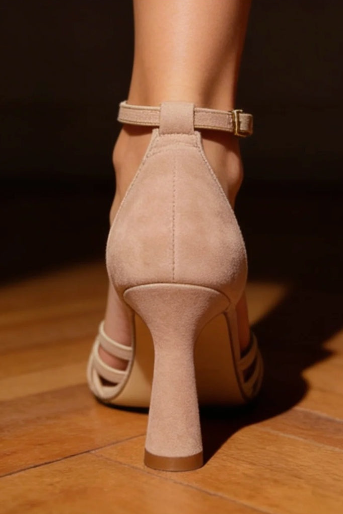 VICTORIA™ ZAPATOS DE TACÓN SLIM PATCHWORK PUNTA FINA