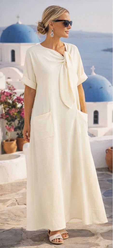 Fleur™ | Vestido Maxi Mediterráneo de Lujo