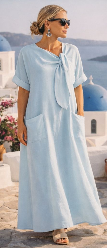 Fleur™ | Vestido Maxi Mediterráneo de Lujo