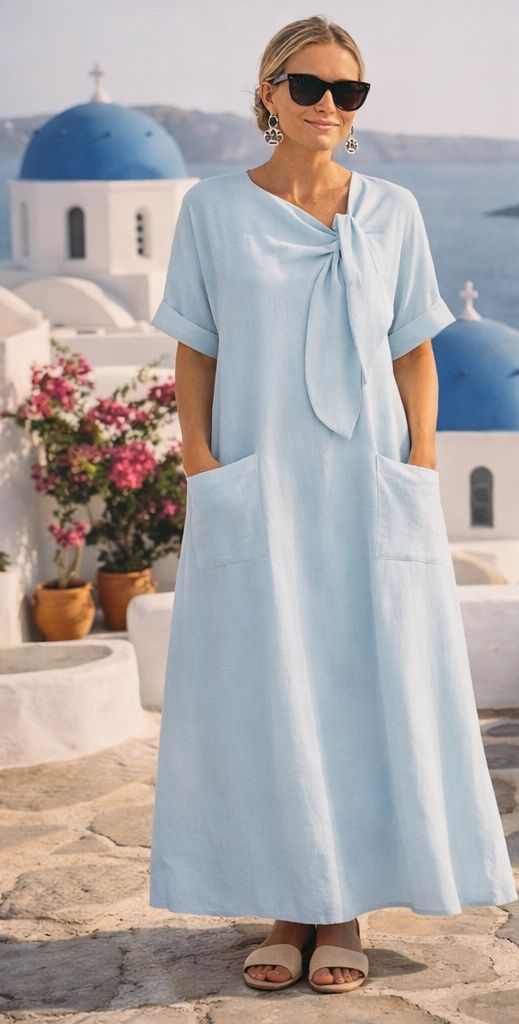 Fleur™ | Vestido Maxi Mediterráneo de Lujo
