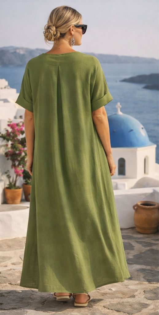 Fleur™ | Vestido Maxi Mediterráneo de Lujo