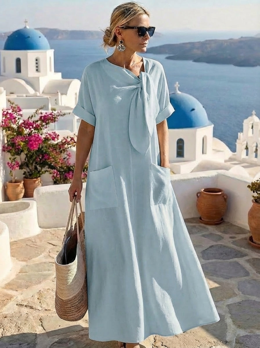 Fleur™ | Vestido Maxi Mediterráneo de Lujo