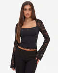 AMARA | Top Manga Larga Lace Affair
