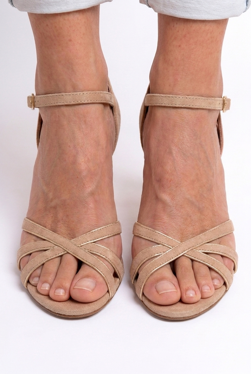 VICTORIA™ ZAPATOS DE TACÓN SLIM PATCHWORK PUNTA FINA