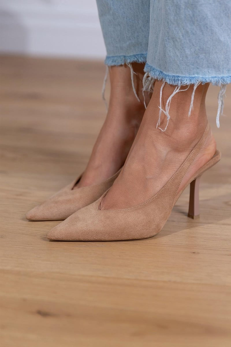 MARLENA™ ZAPATOS DE TACÓN BAJO NUDE