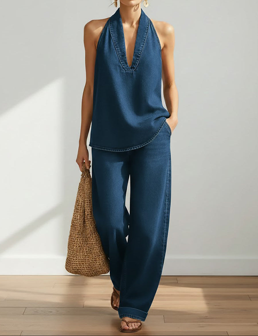 Ivy™ | Conjunto dos piezas denim vintage