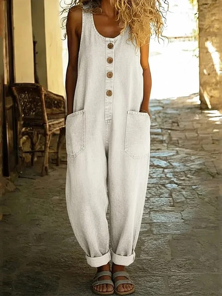 Ruth™ | Peto de denim algodón lavado vintage