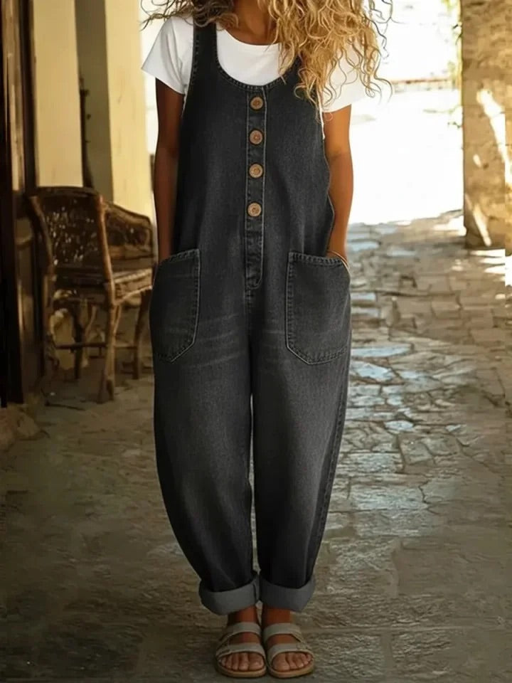 Ruth™ | Peto de denim algodón lavado vintage